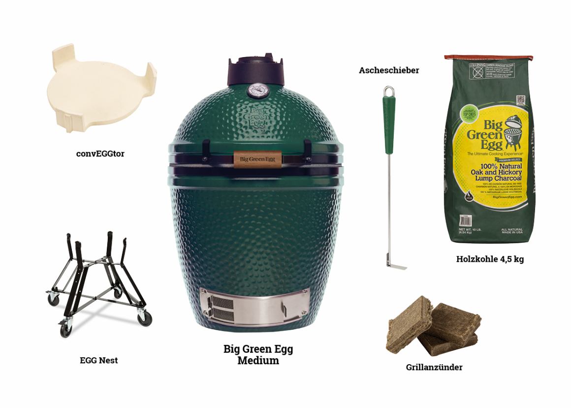 Medium Big Green Egg: Green Egg Grill